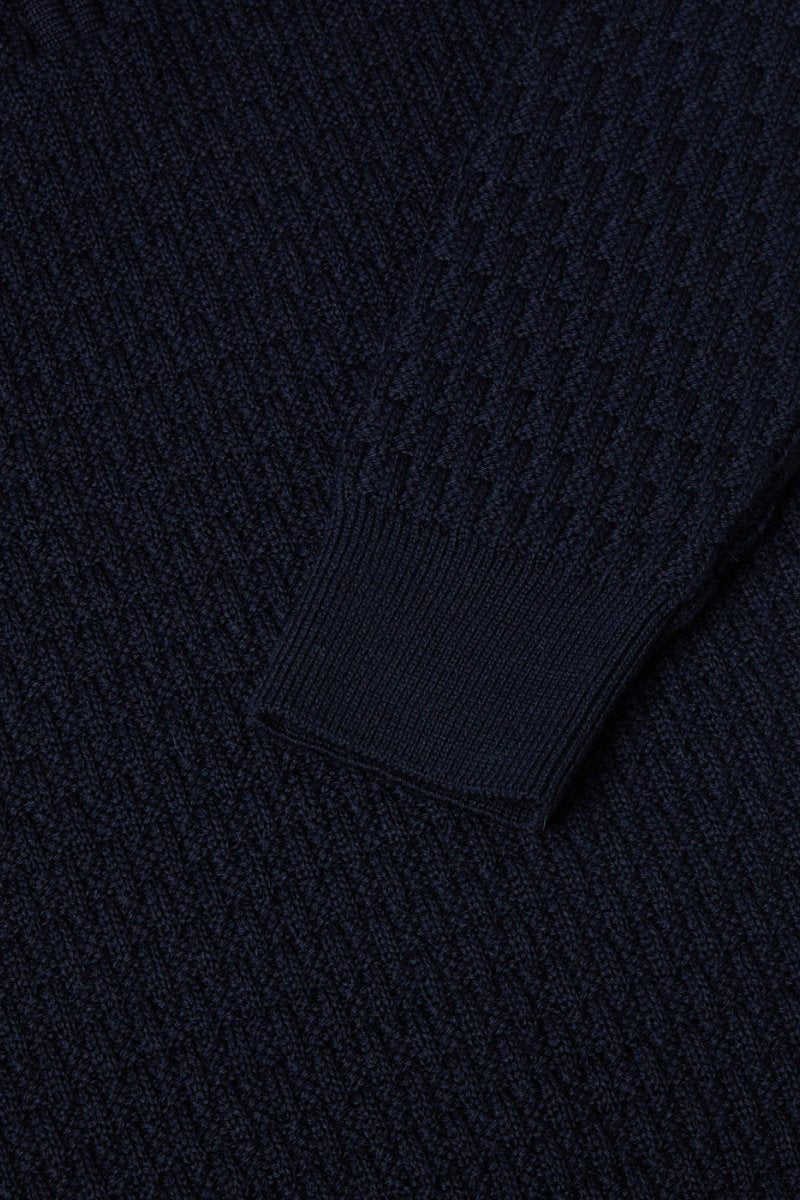 Remus Uomo 58685 Half Zip Knit Navy