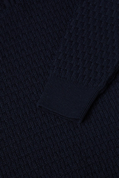 Remus Uomo 58685 Half Zip Knit Navy