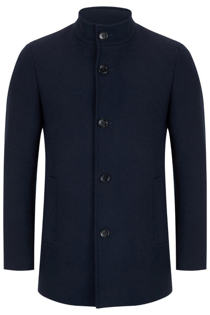 Remus Uomo Jonah Overcoat Navy