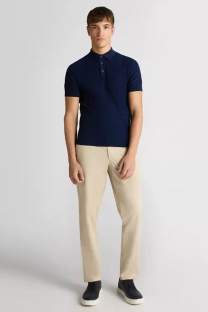 Remus 58696 SS Knit Polo Dark Blue