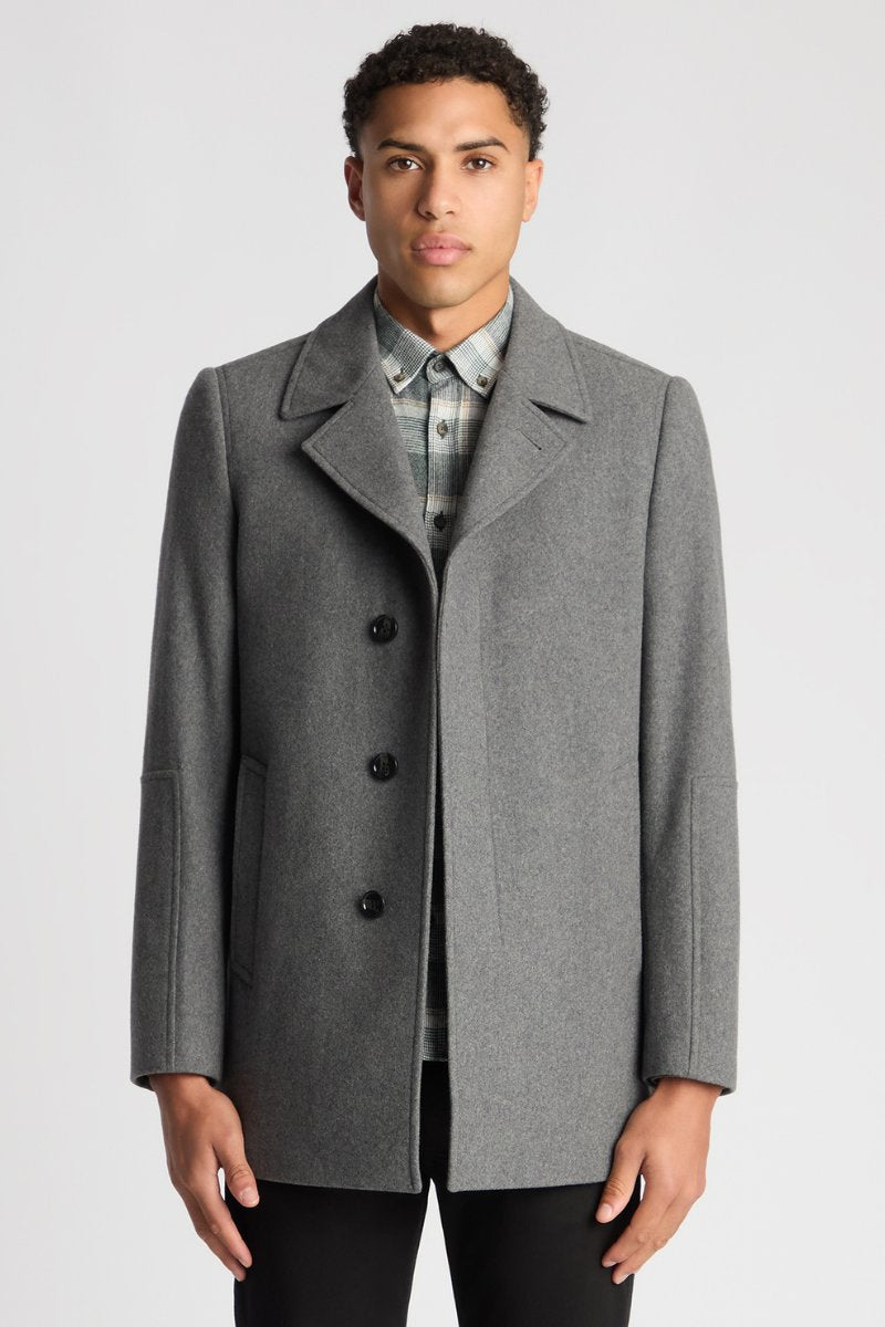 Remus Uomo Lochlan Overcoat Grey