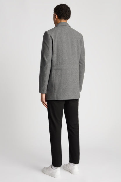 Remus Uomo Lochlan Overcoat Grey