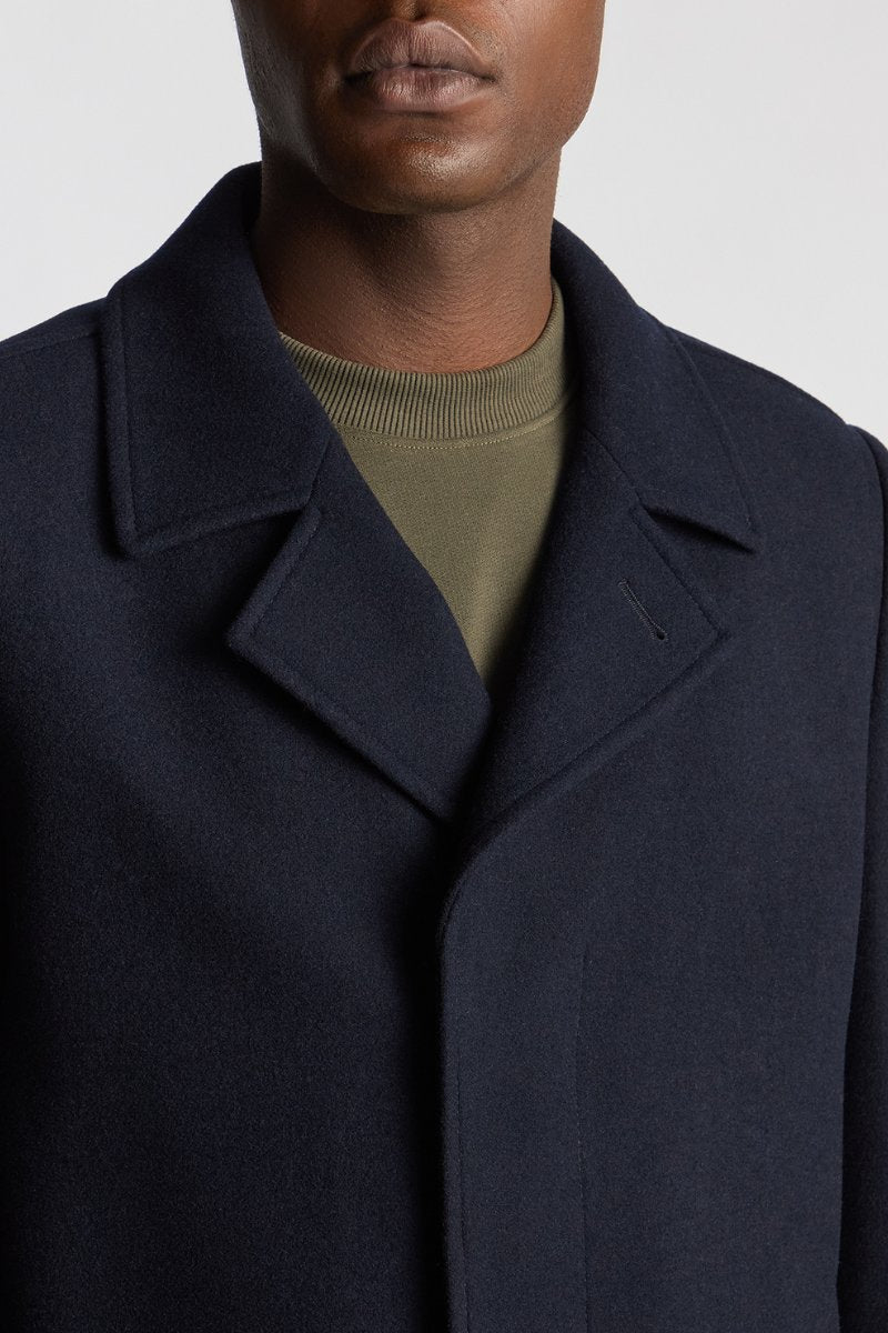 Remus Uomo Lochlan Overcoat Navy