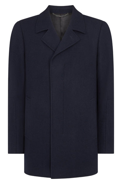 Remus Uomo Lochlan Overcoat Navy