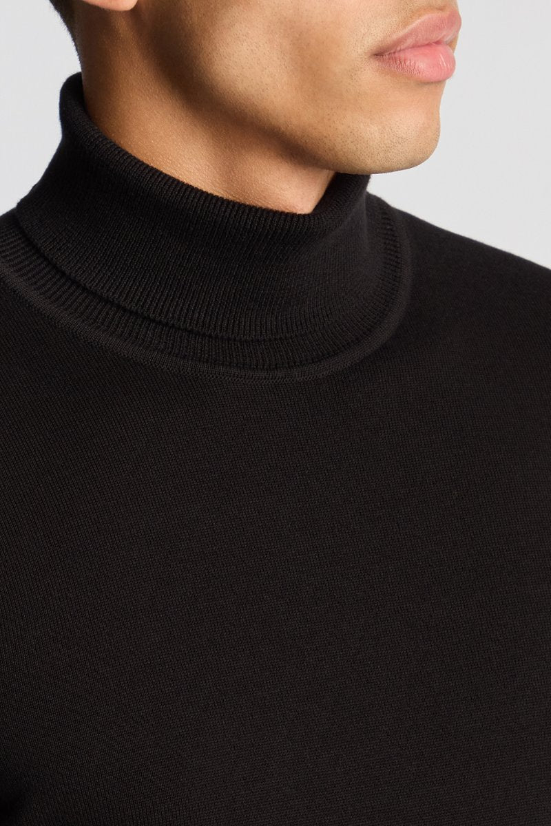 Remus Uomo Roll Neck Black