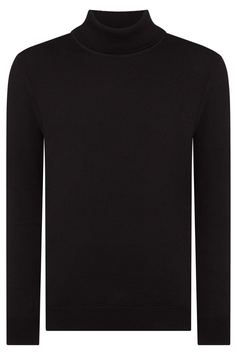 Remus Uomo Roll Neck Black