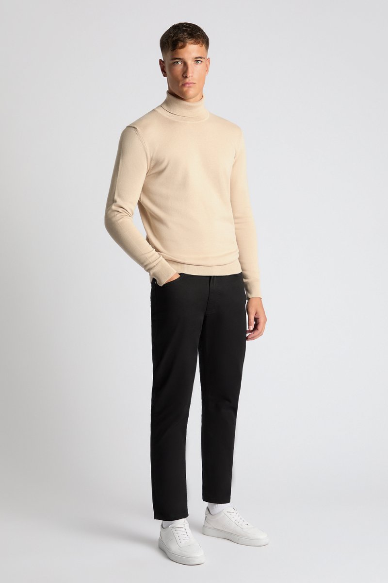 Remus Uomo Roll Neck Ecru