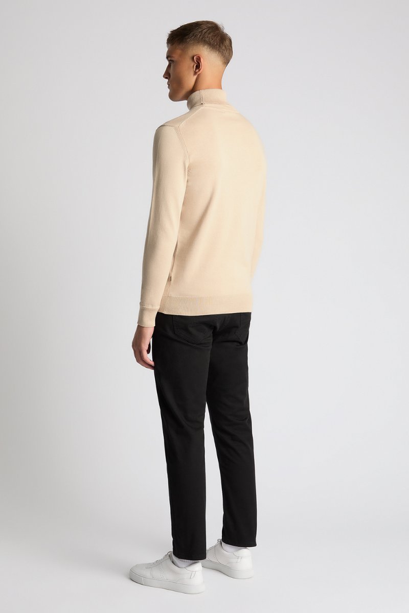 Remus Uomo Roll Neck Ecru