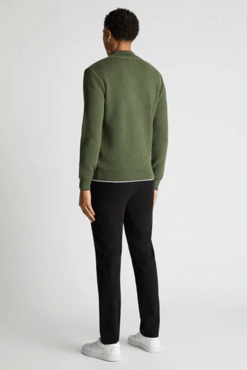 Remus 58666 Green Half Zip Knit Jumper