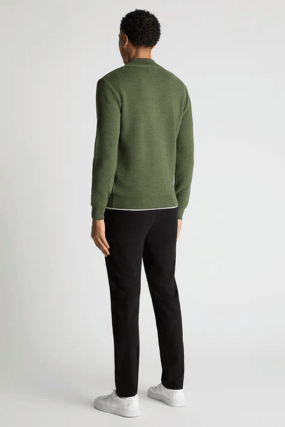 Remus 58666 Green Half Zip Knit Jumper