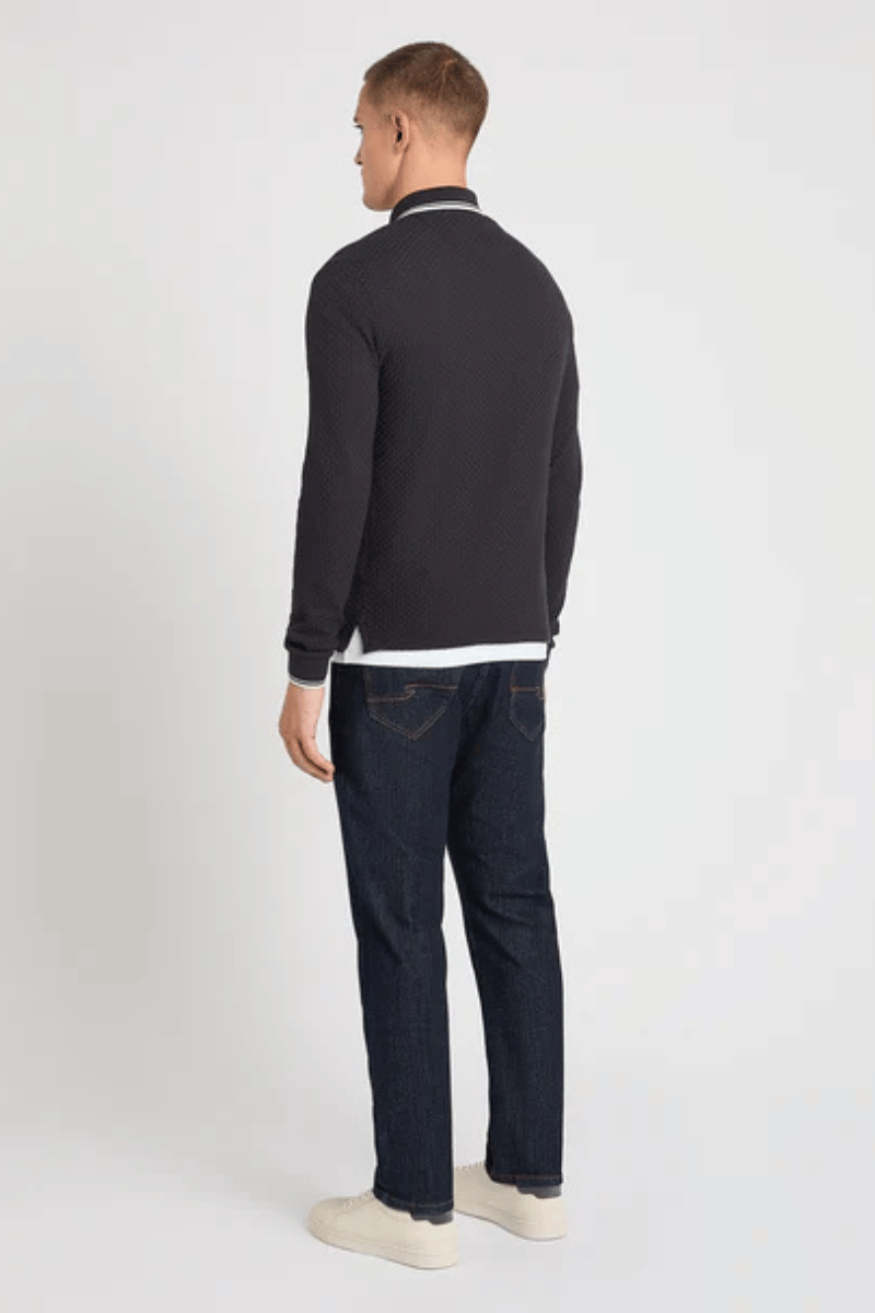 Remus 58862 Long Sleeve Navy Polo