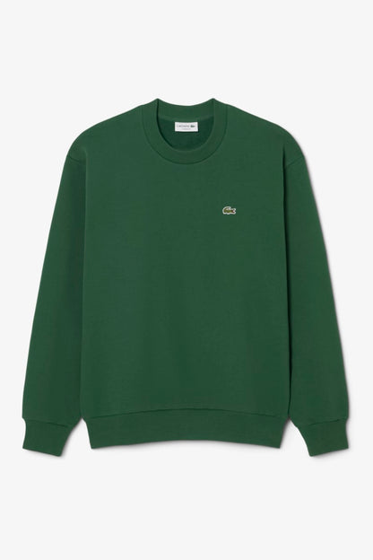Lacoste SH8868 Classic Fit Cotton Fleece Crew Neck Sweatshirt Green