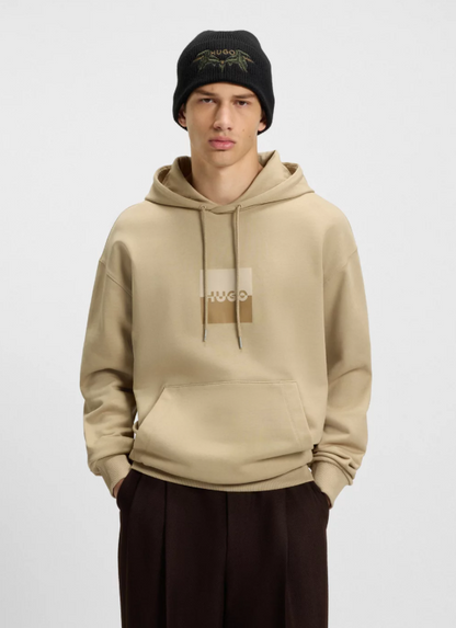 Hugo Boss Duspliter Hoodie Med Beige