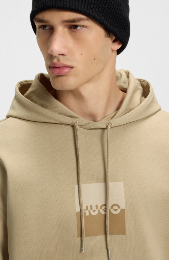 Hugo Boss Duspliter Hoodie Med Beige