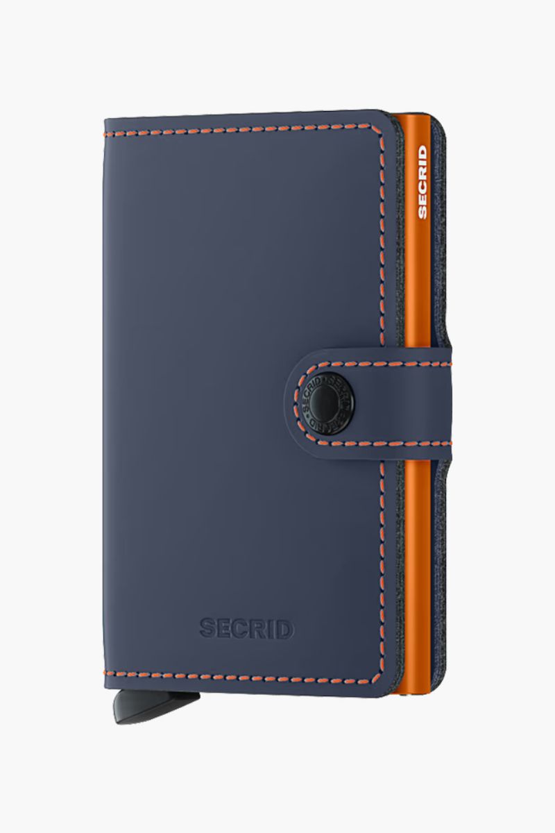Secrid MM Wallet Navy Orange