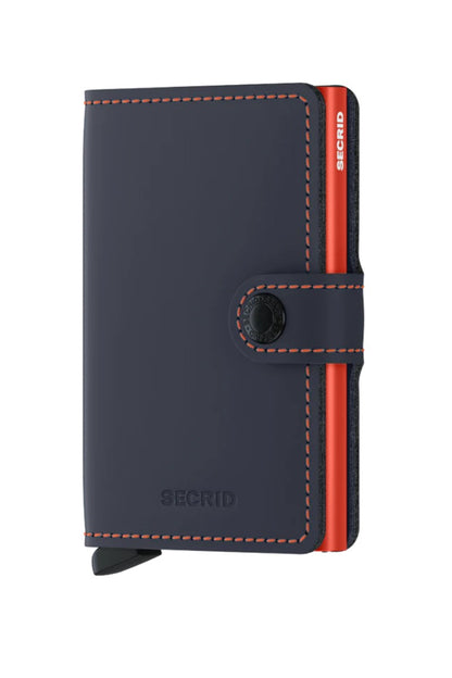 Secrid MM Wallet Nightblue Orange