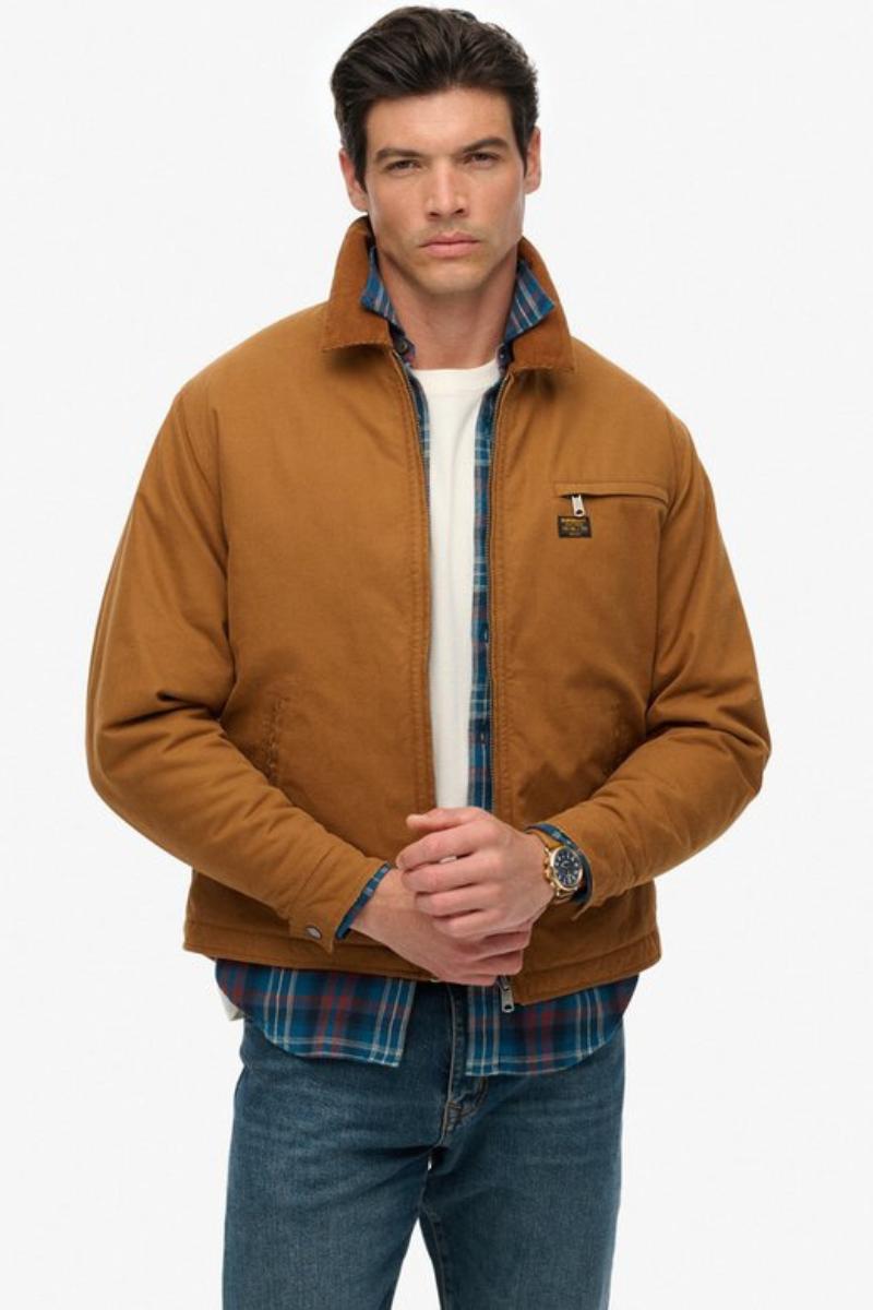 Superdry Cotton Canvas Ranch Jacket Tobacco