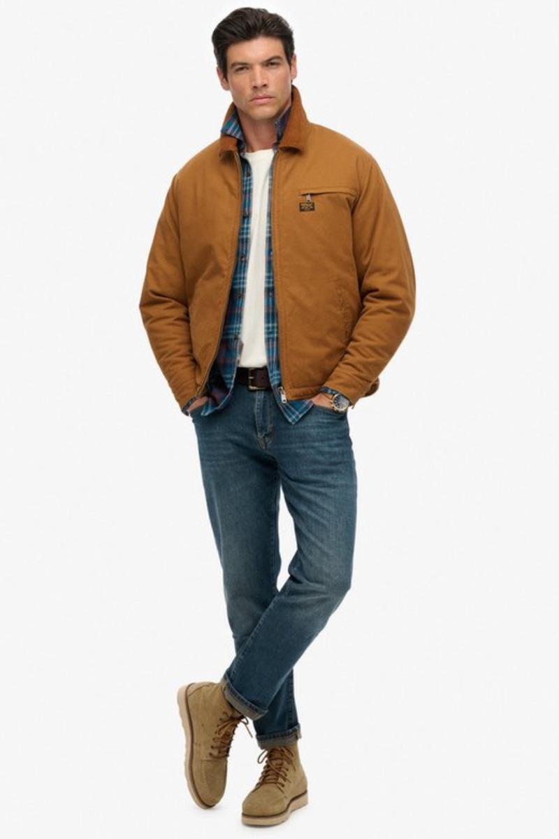 Superdry Cotton Canvas Ranch Jacket Tobacco
