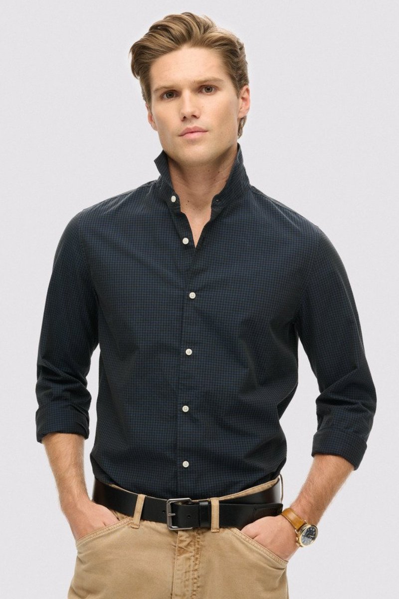 Superdry Casual Shirt Navy Check