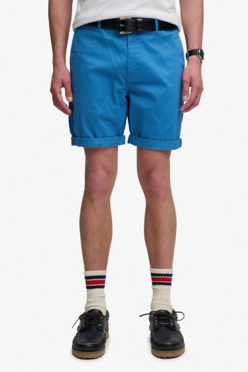 Superdry Premium Chino Shorts Cali Blue
