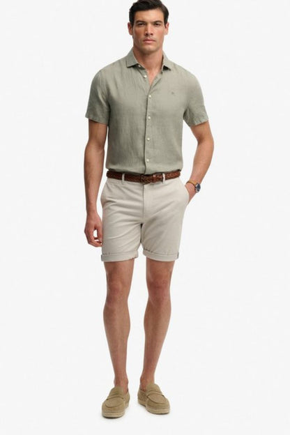 Superdry Premium Chino Shorts Rainy Grey