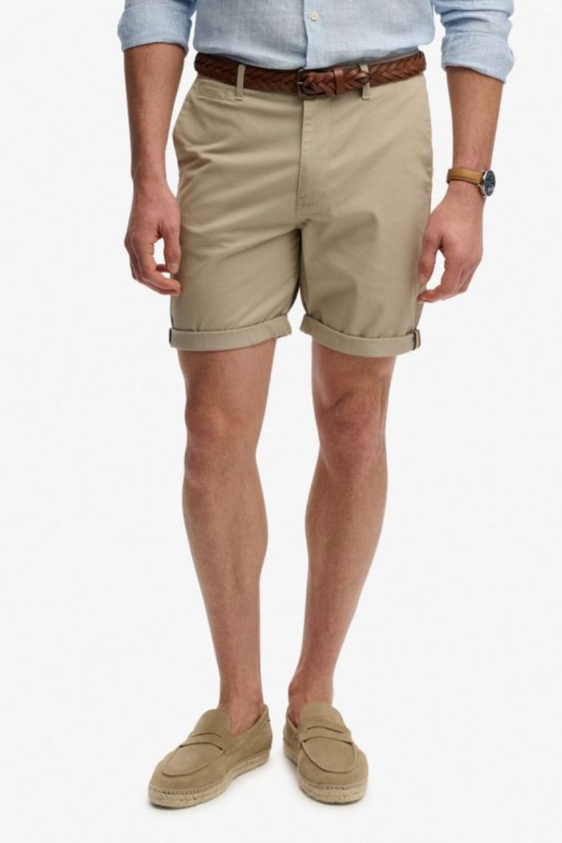 Superdry Premium Chino Shorts Sandstone