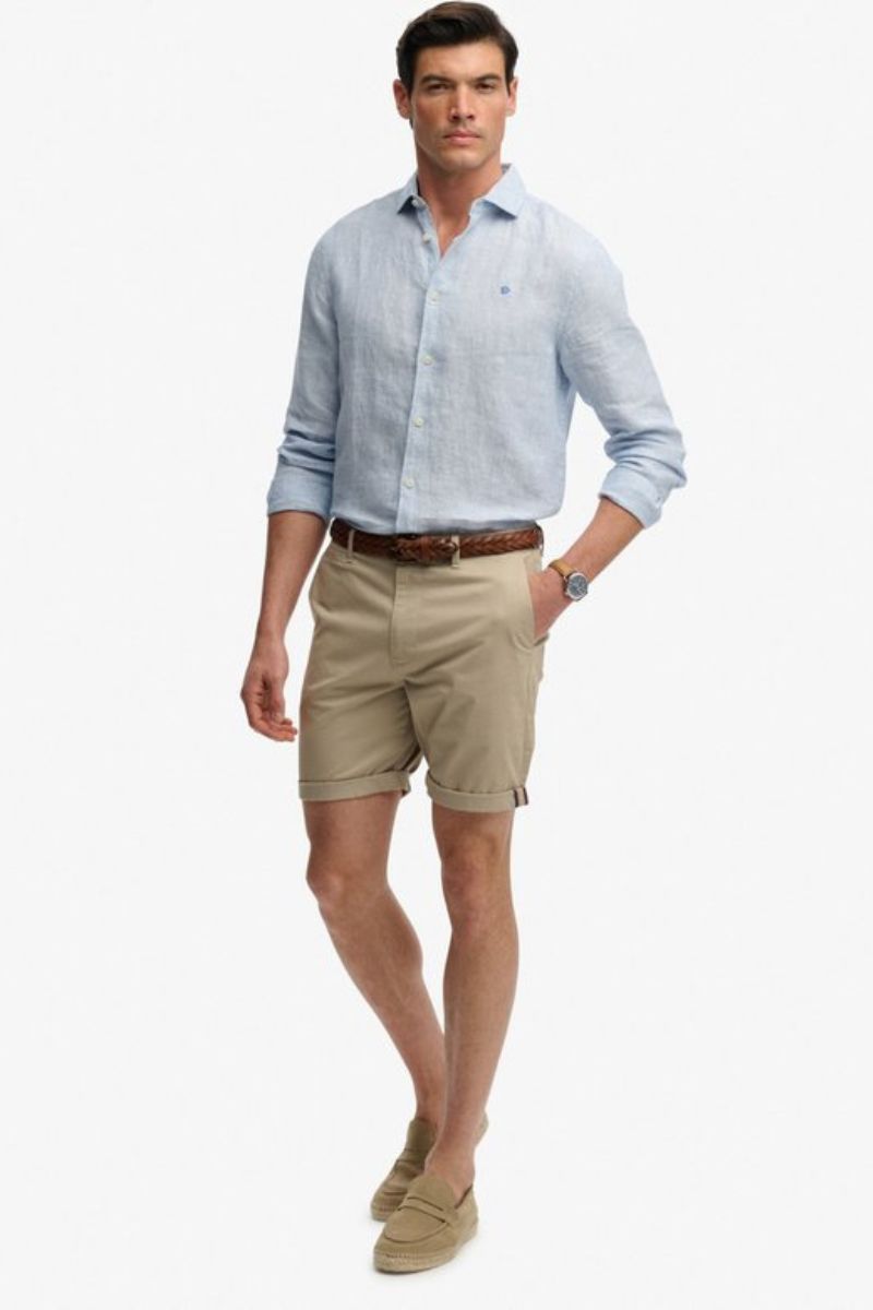 Superdry Premium Chino Shorts Sandstone