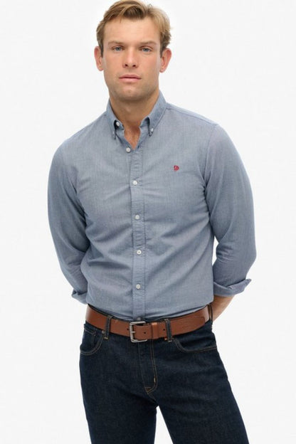Superdry Classic Oxford Shirt Azure Blue