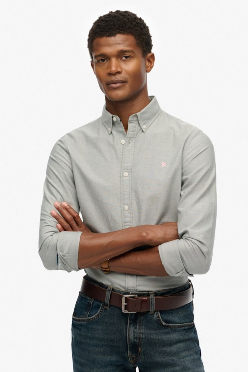 Superdry Classic Oxford Shirt Ice Green