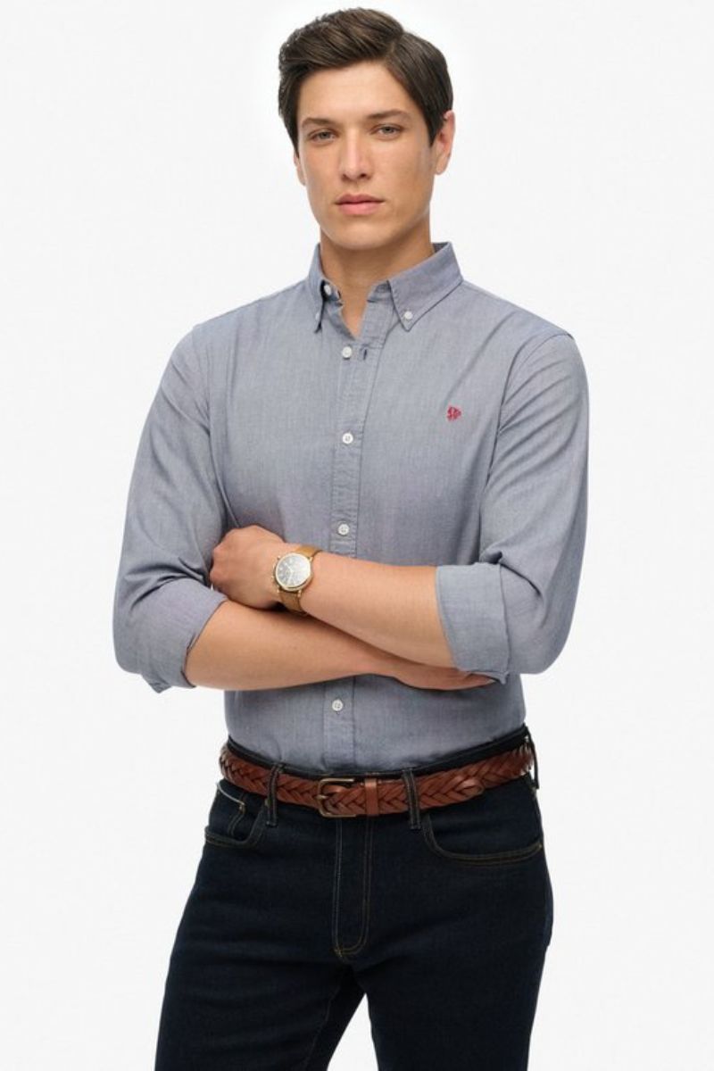 Superdry Classic Oxford Shirt Ocean Navy