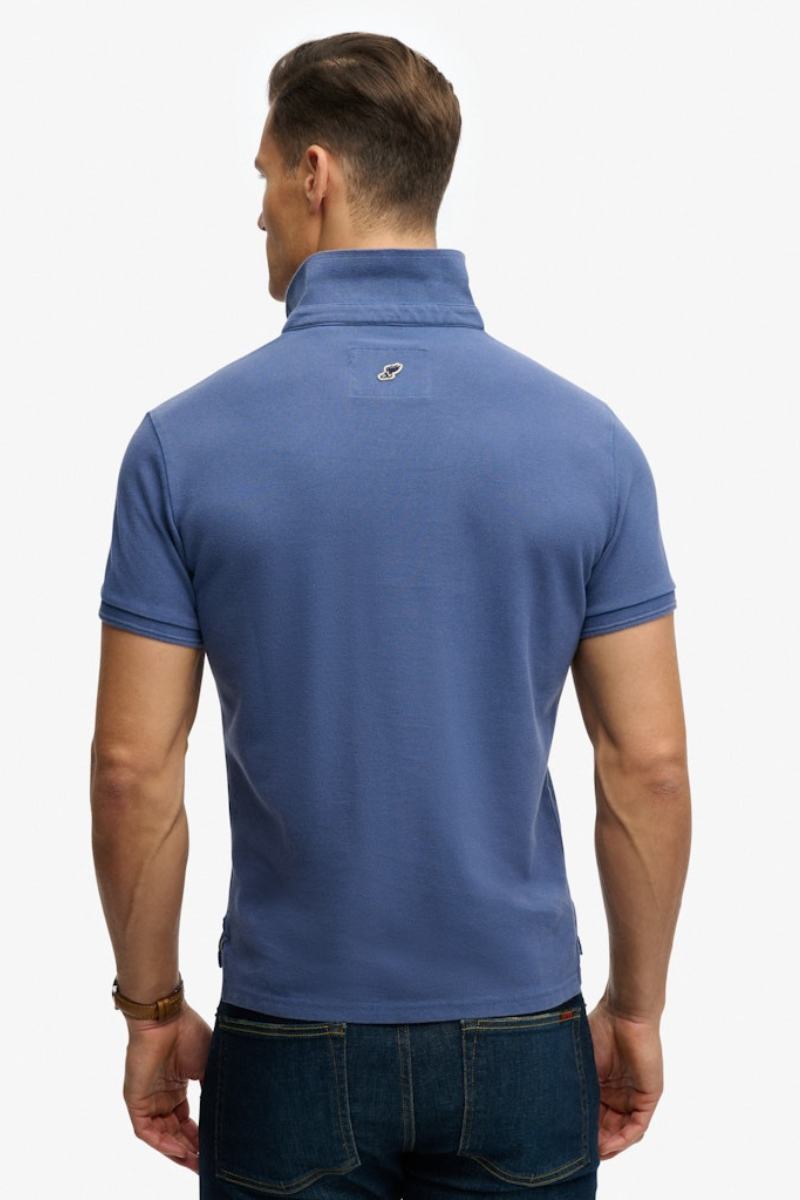 Superdry Classic Pique Polo Bay Blue