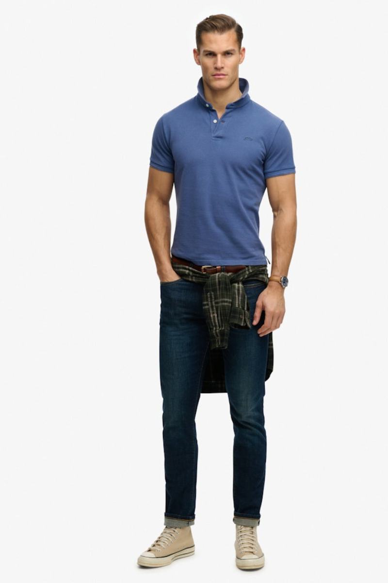 Superdry Classic Pique Polo Bay Blue