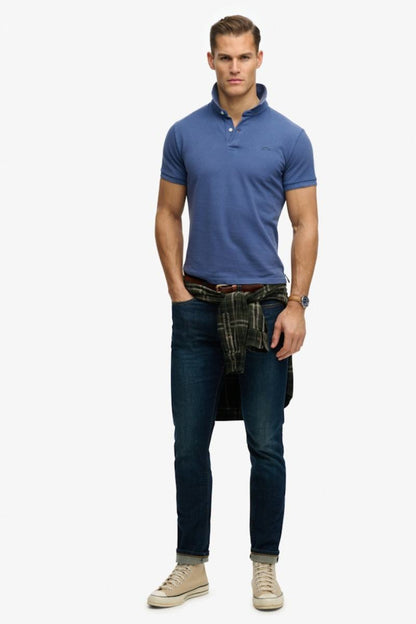 Superdry Classic Pique Polo Bay Blue