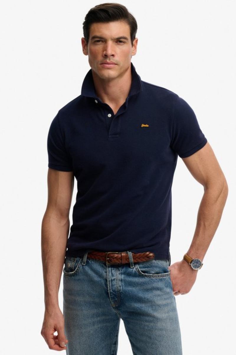 Superdry Classic Pique Polo Rich Navy