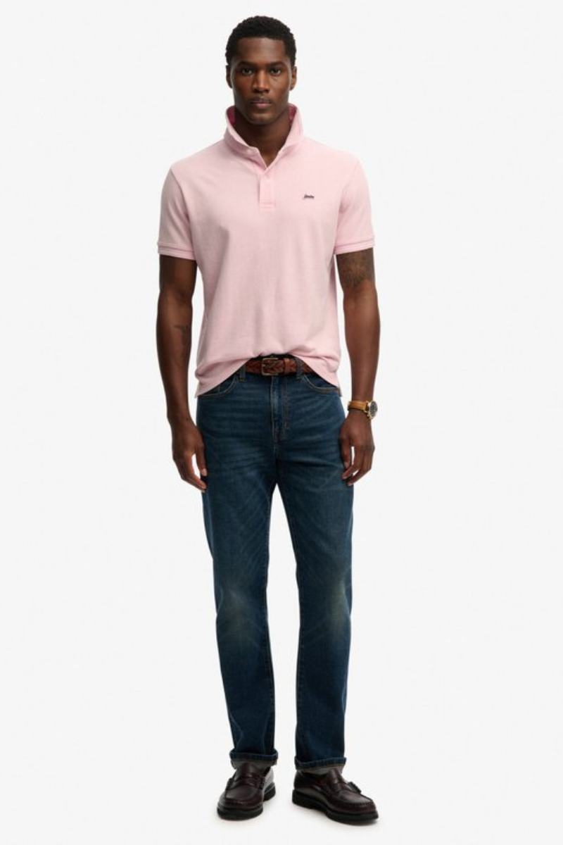 Superdry Classic Pique Polo Montauk Pink