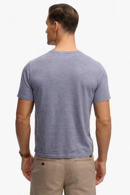 Superdry Classic Stripe T-Shirt Denim Blue