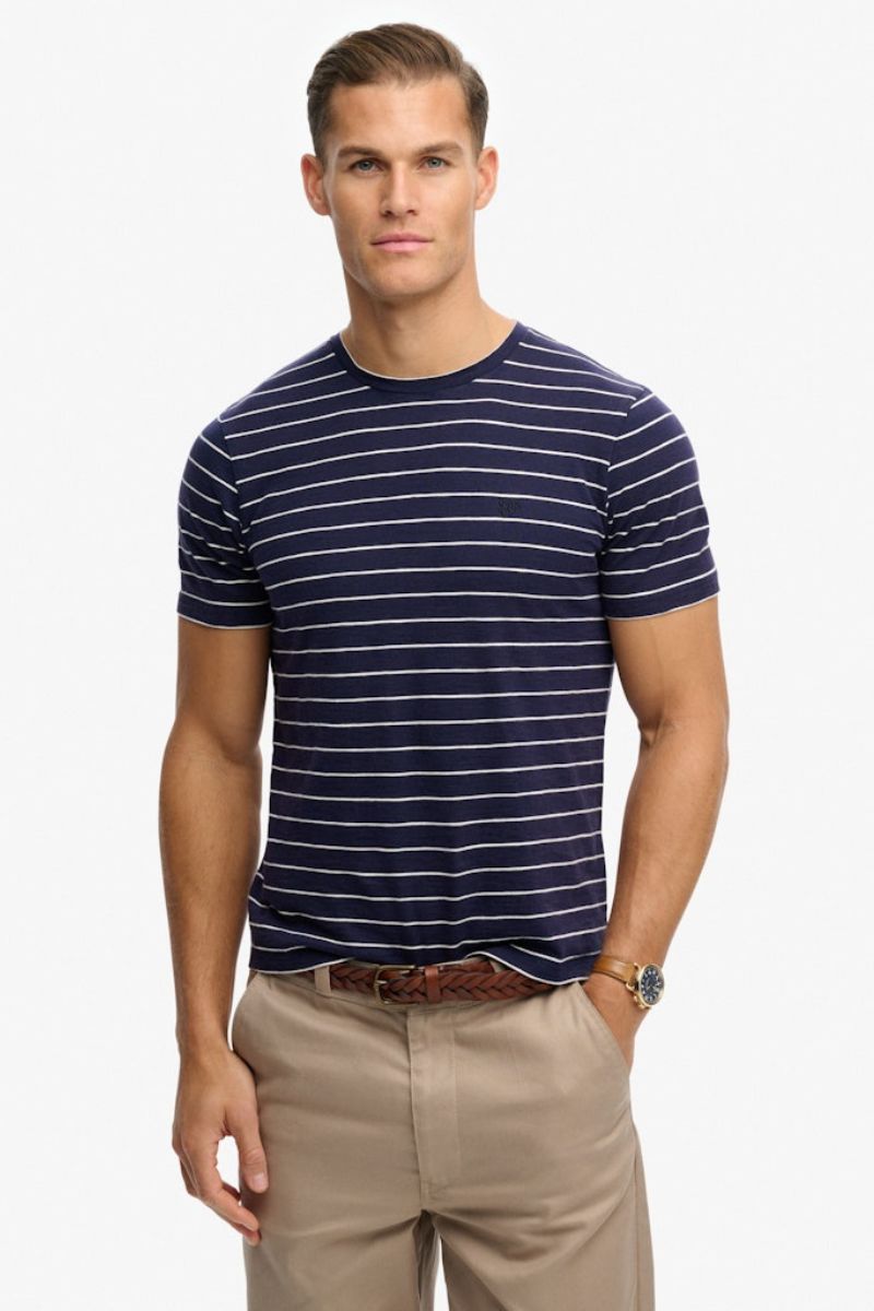 Superdry Classic Stripe T-Shirt Navy