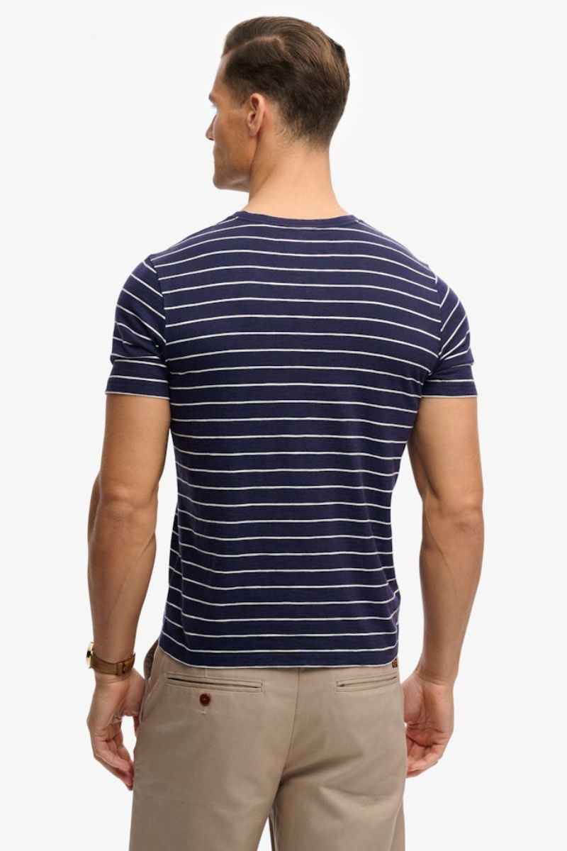 Superdry Classic Stripe T-Shirt Navy