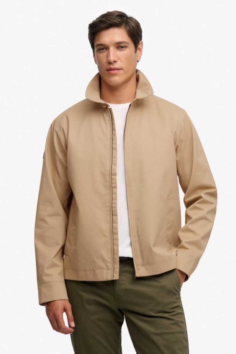 Superdry Collared Harrington Jacket Beige