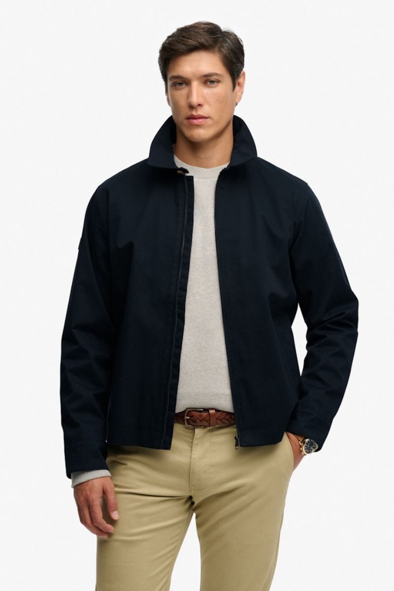 Superdry Collared Harrington Jacket Navy