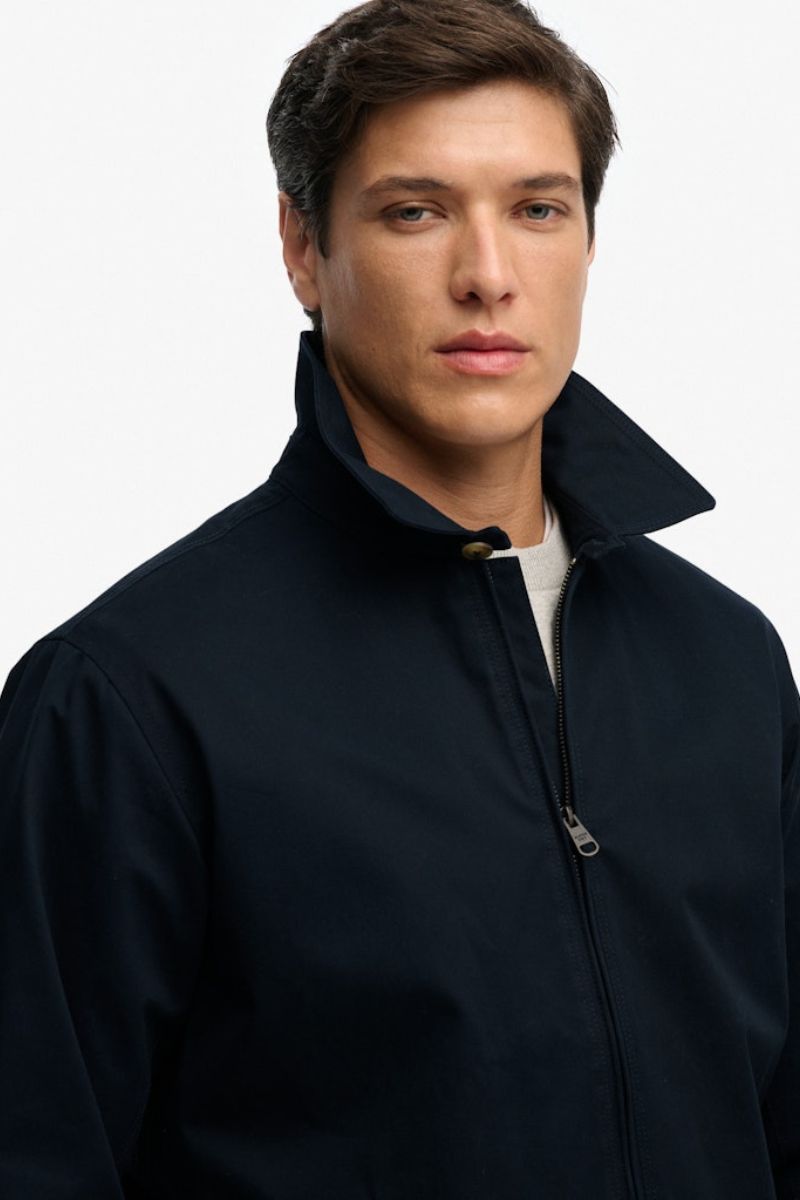 Superdry Collared Harrington Jacket Navy