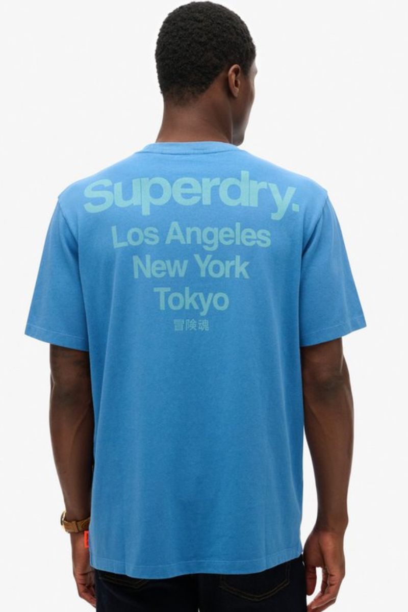 Superdry Core Logo City T-Shirt Monaco Blue