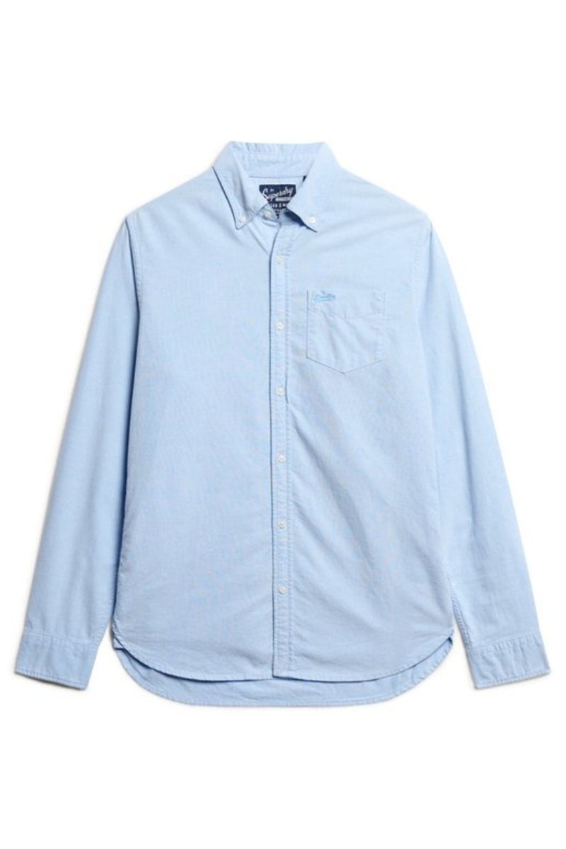 Superdry Cotton Oxford Shirt Blue