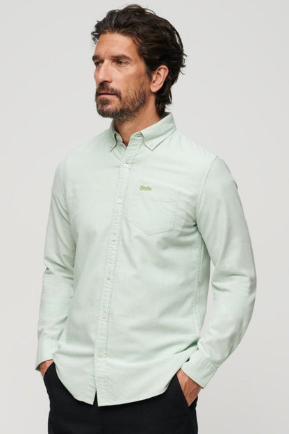 Superdry Cotton Oxford Shirt Green