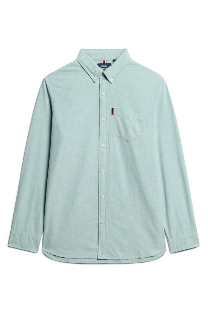 Superdry Cotton Oxford Shirt Green