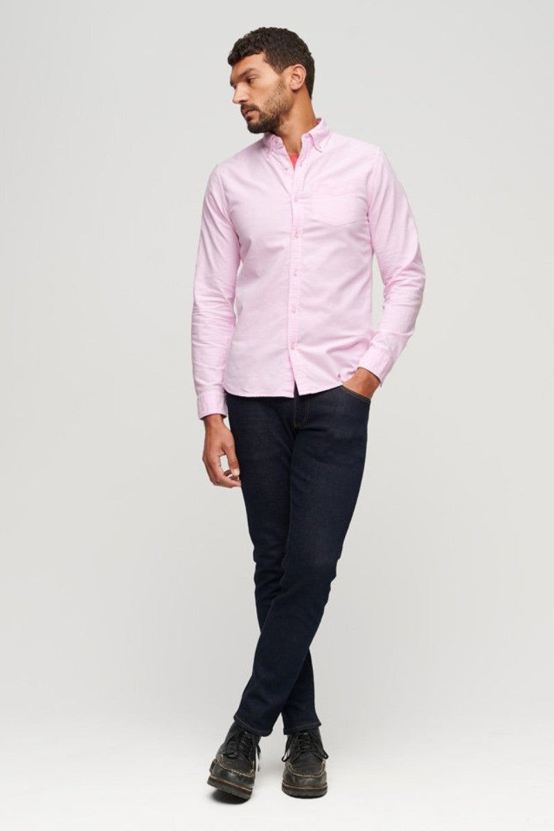 Superdry Cotton Oxford Shirt Pink