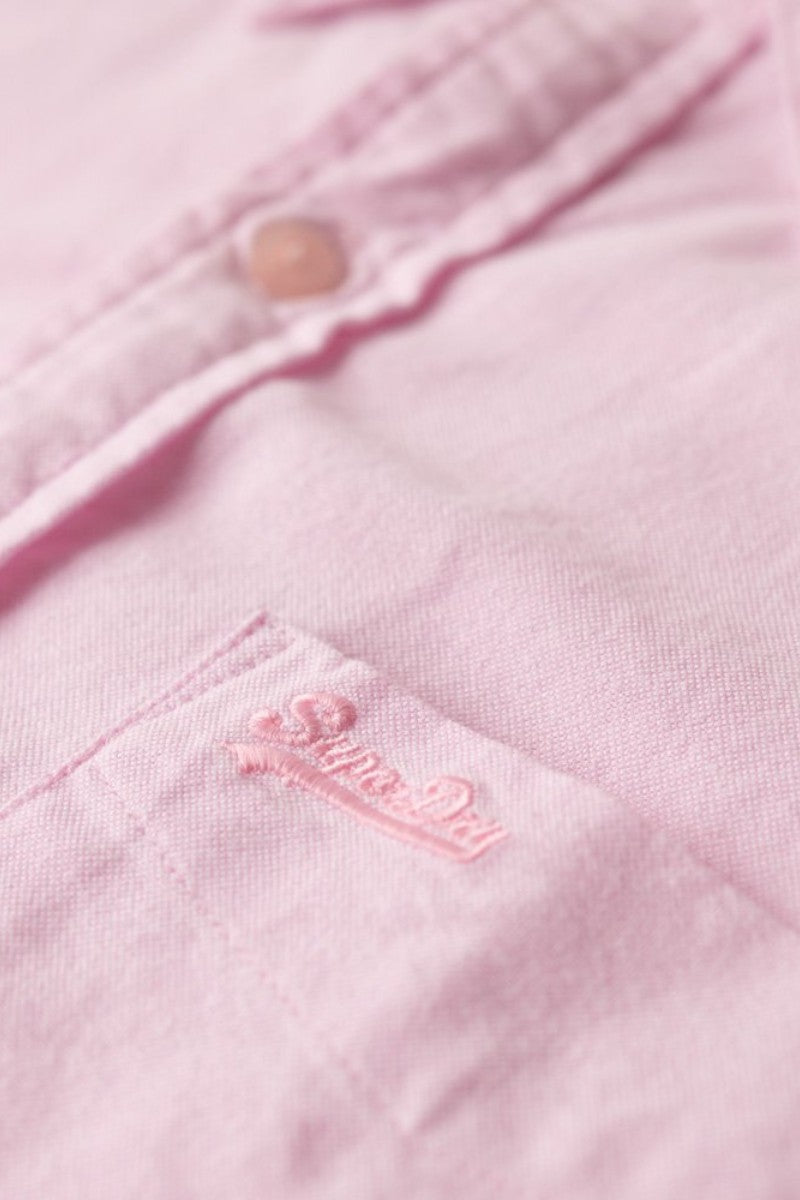 Superdry Cotton Oxford Shirt Pink