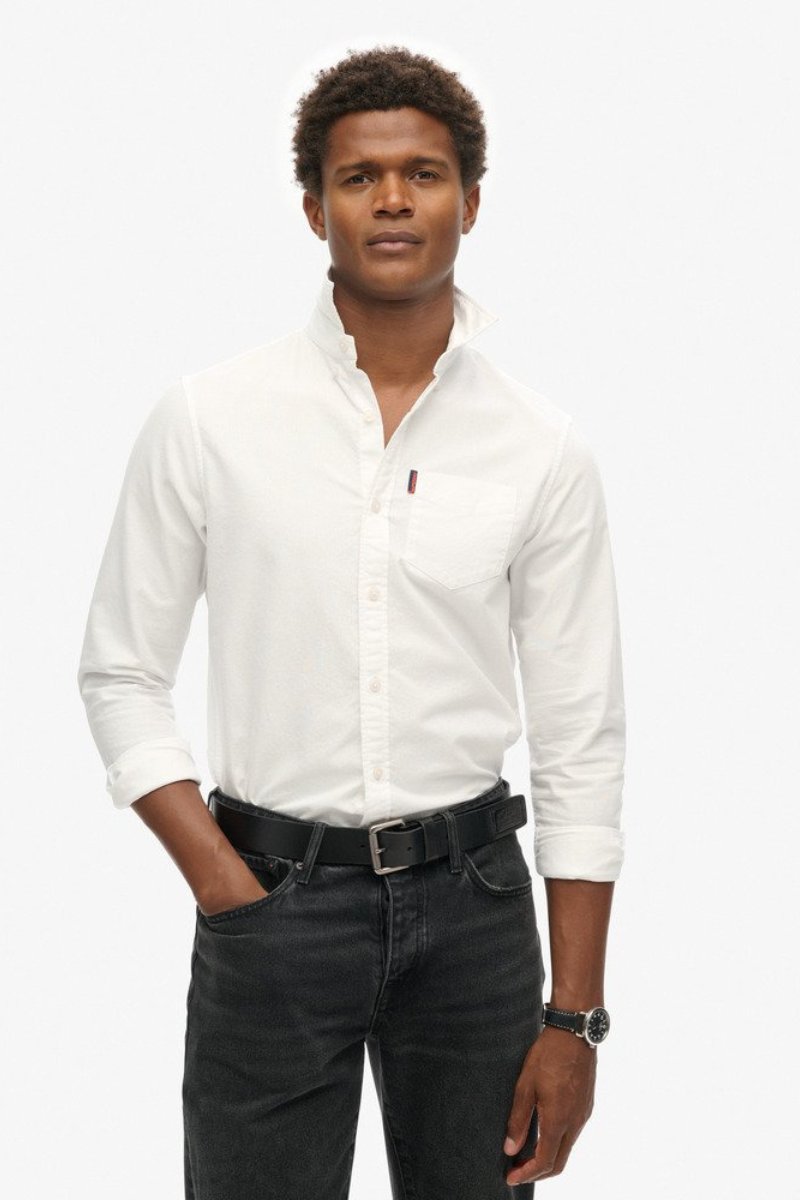 Superdry Cotton Oxford Shirt White