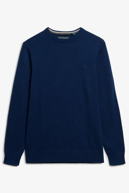 Superdry Essential Cotton Jumper Blue