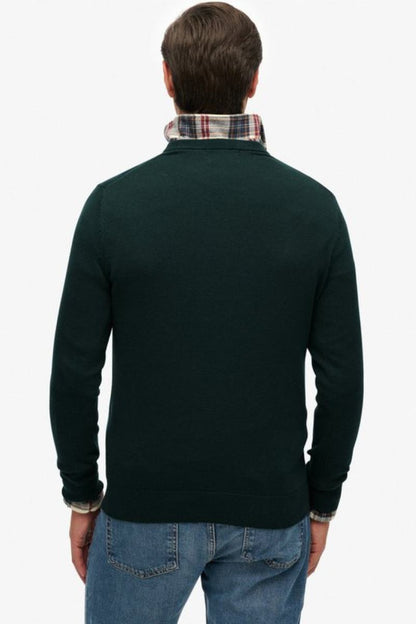 Superdry Essential Cotton Jumper Green